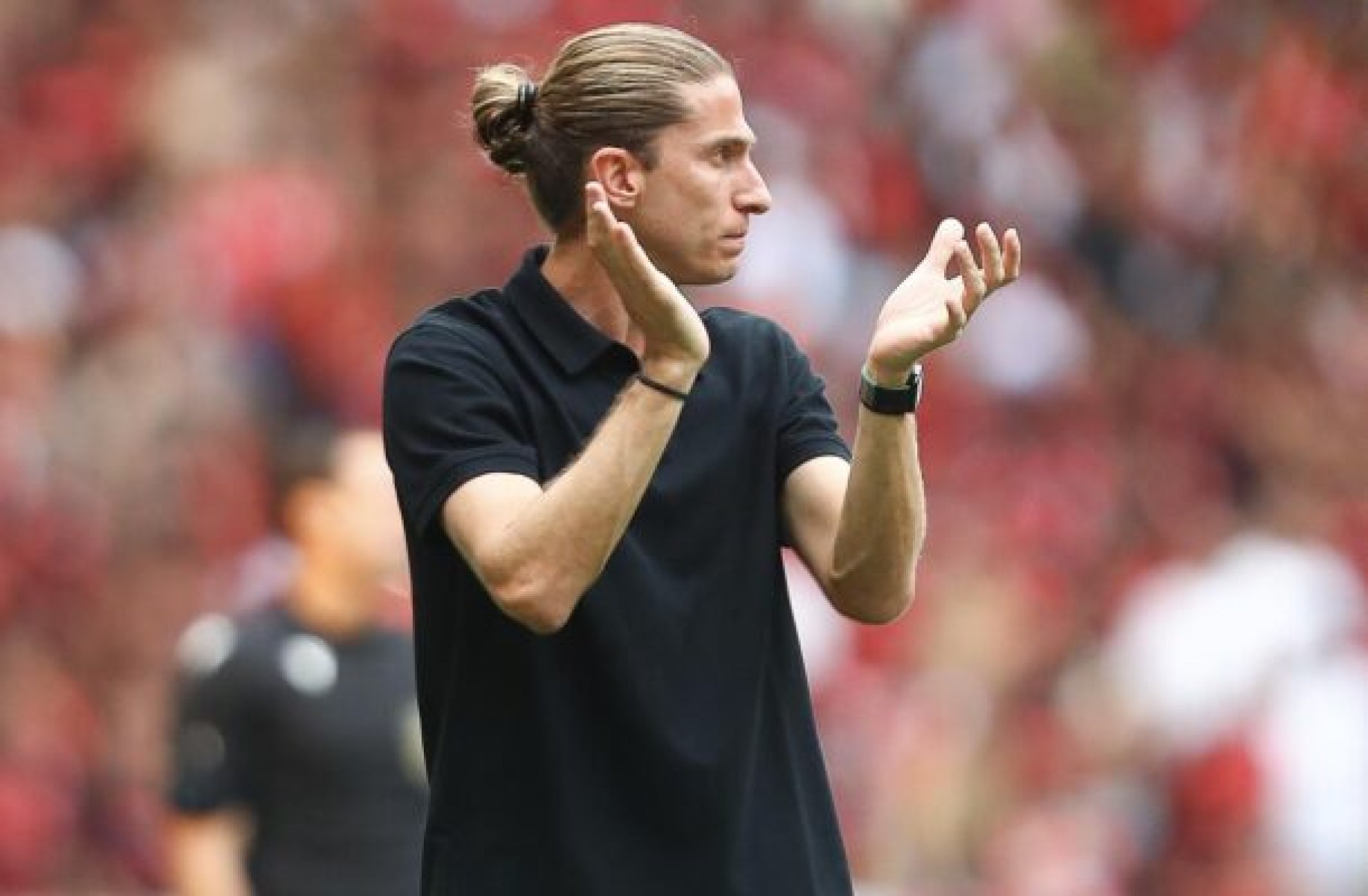 Filipe Luís, técnico do Flamengo, prega cautela após vitória por 2 a 1 no jogo de ida das finais do Campeonato Carioca